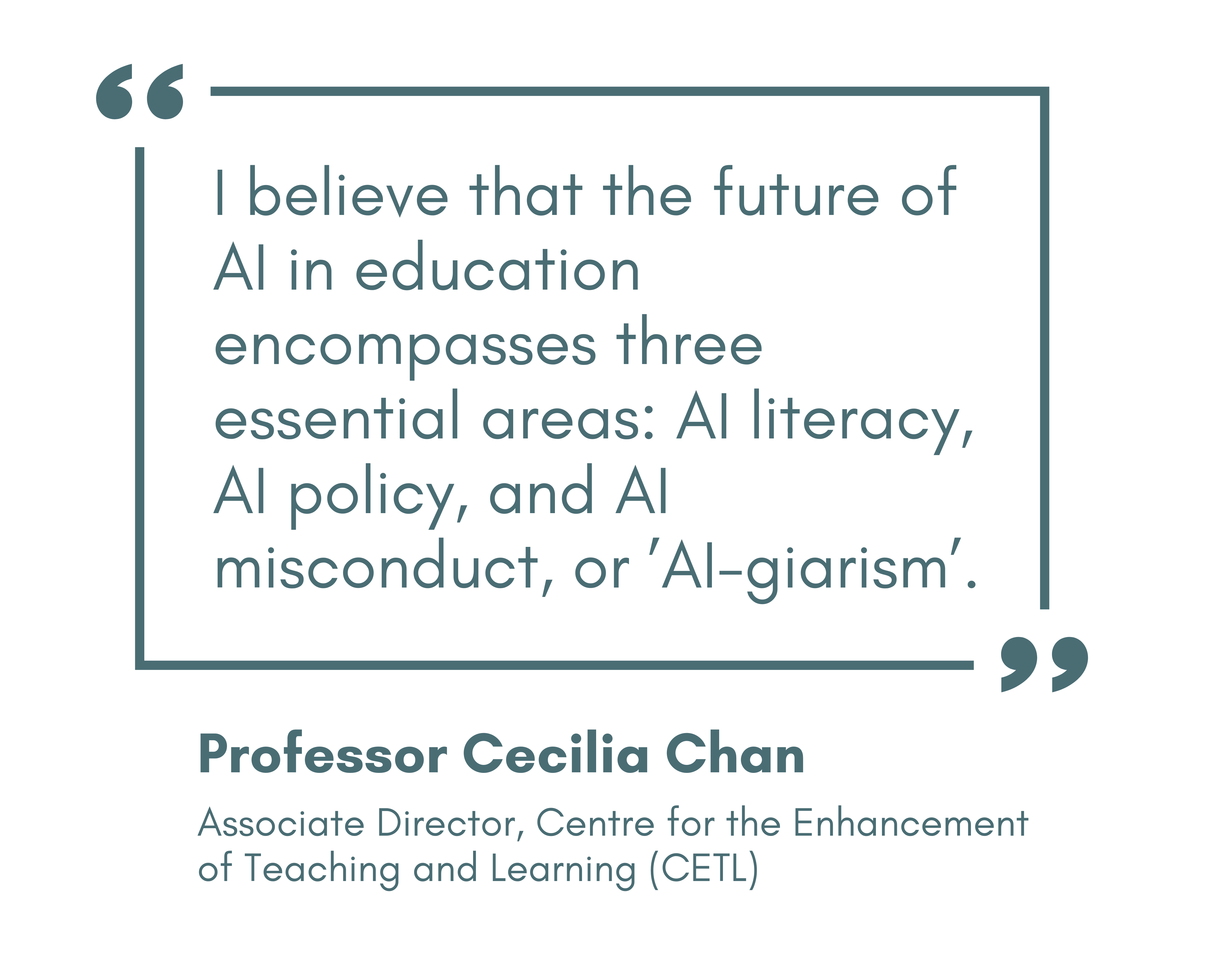 Quotation from Prof Chan