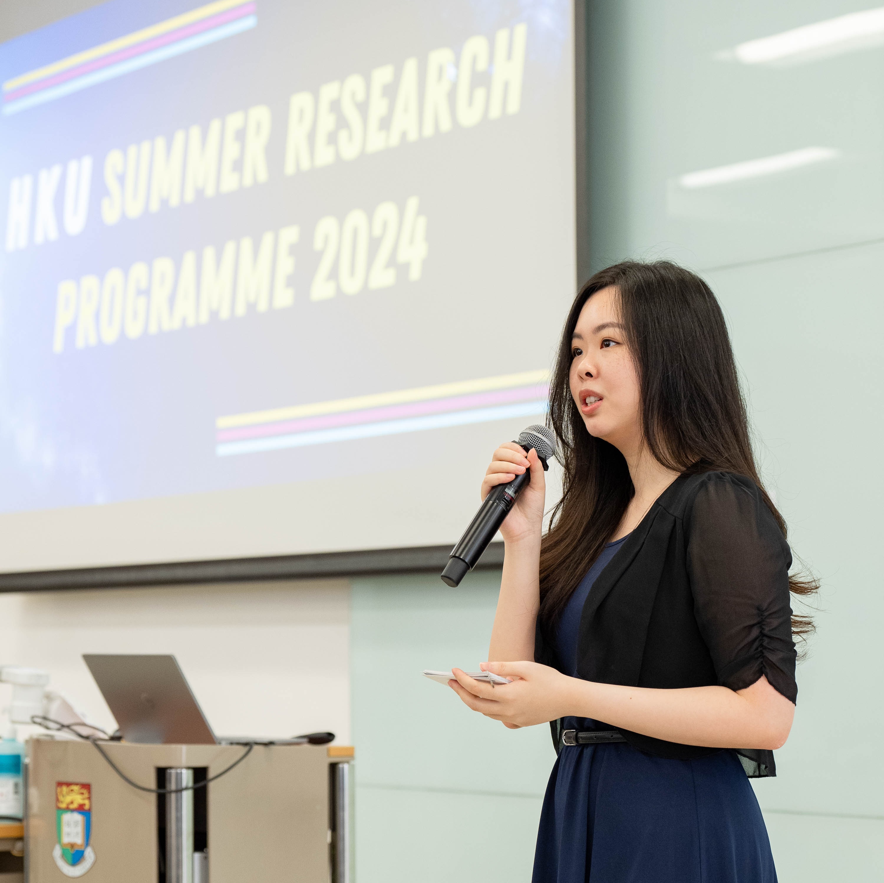 Participants and awardees of last year’s Summer Research Programme sharing their experience and takeaways with the new comers at the opening ceremony.