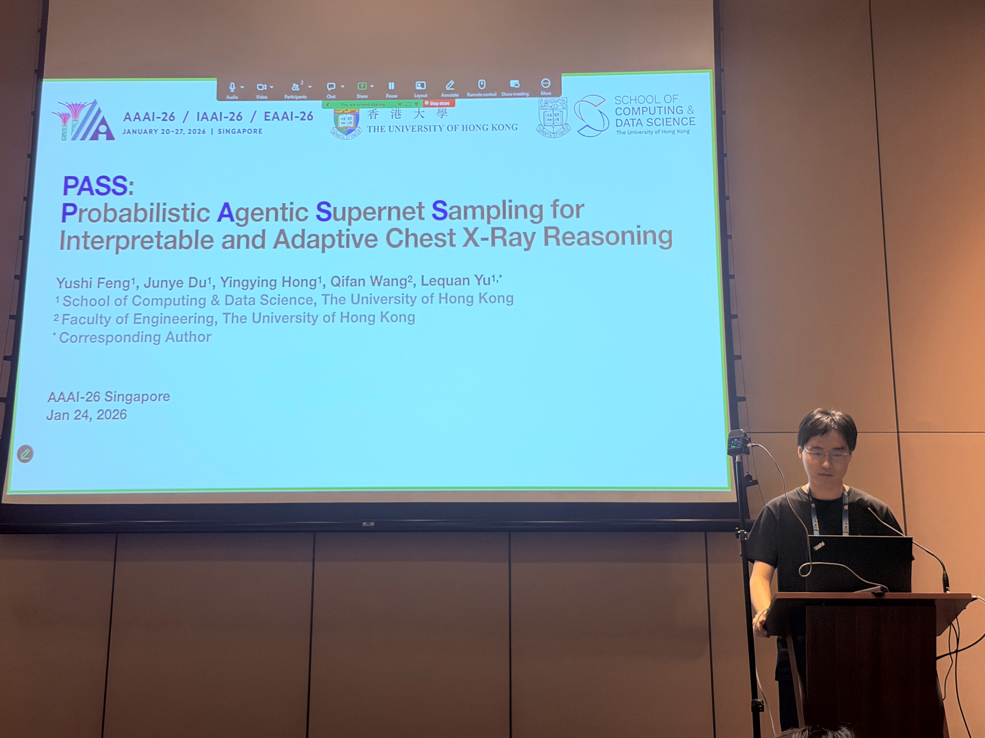 Mr Feng Yishu at the AAAI 2026