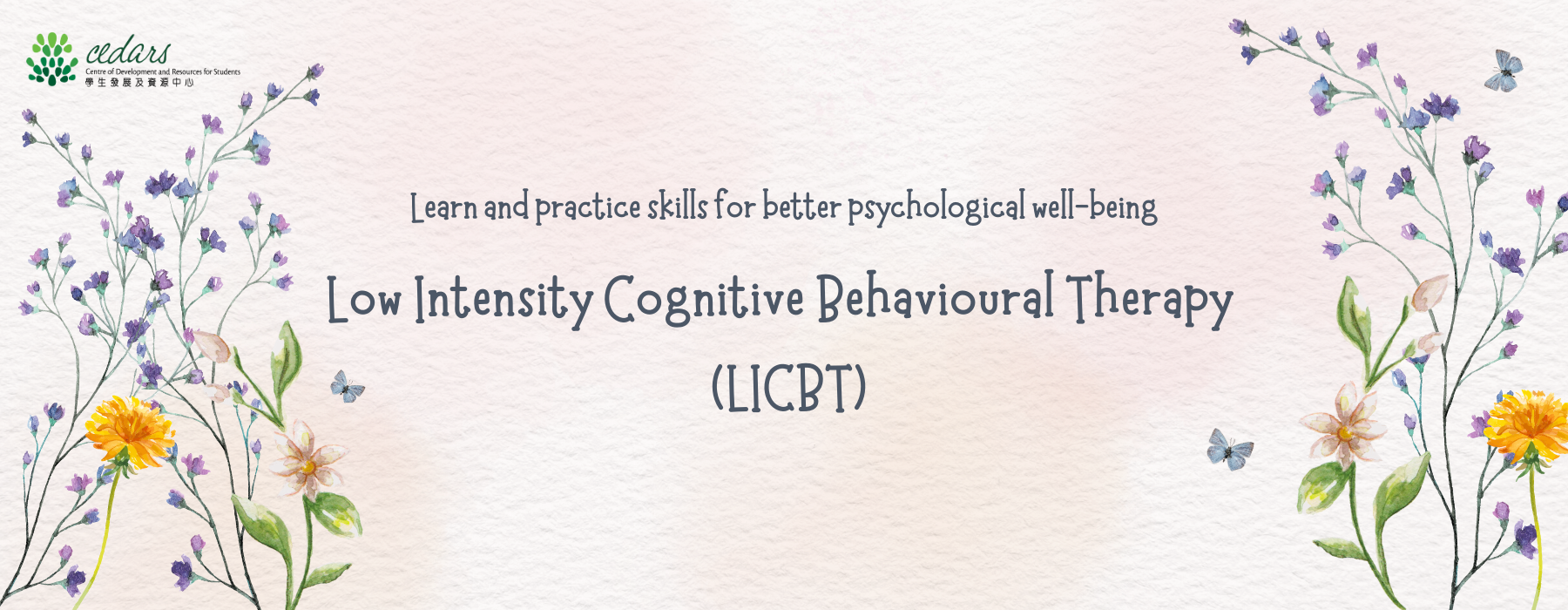 Low Intensity Cognitive Behavioural Therapy